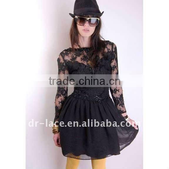 women lace flower designs for garments