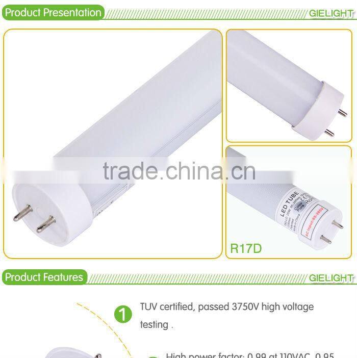 T8 Compatible 36W 8ft led tube light fixture for USA market