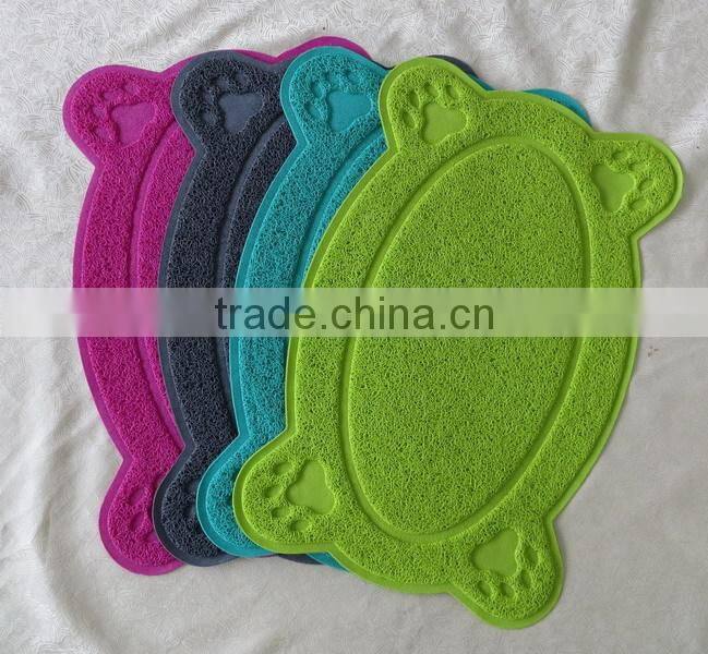 litter catcher mat/paw shaped cat litter mat -soft on paws
