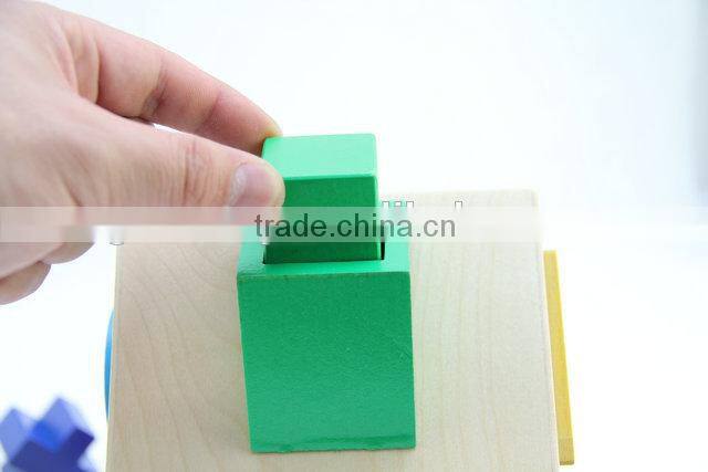 Miniature wooden toys house,wooden educational blocks toys,intelligence toy
