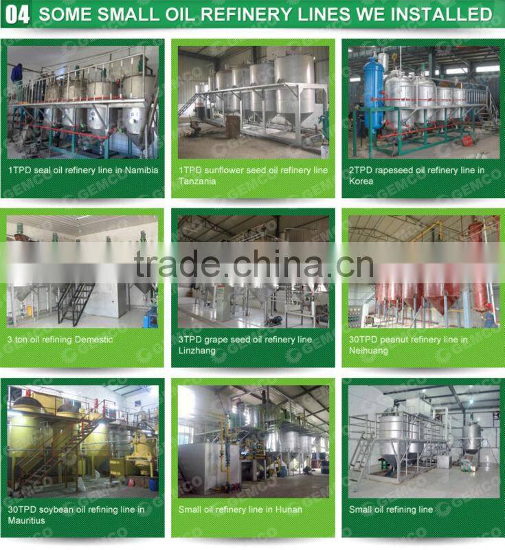 small oil refining plant/mini edible oil refinery plant