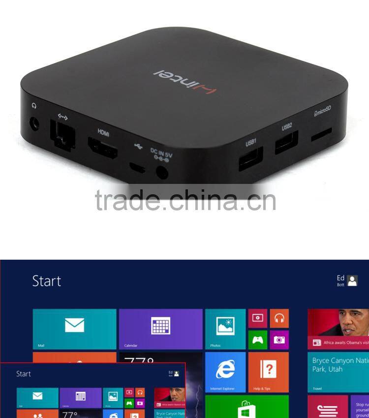 Windows 8.1 remote control LAN port mini pc i5