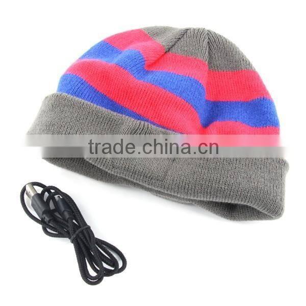 Soft Warm Beanie Hat Wireless Bluetooth Smart Cap BT Headset Headphone Speaker Mic Bluetooth Hat