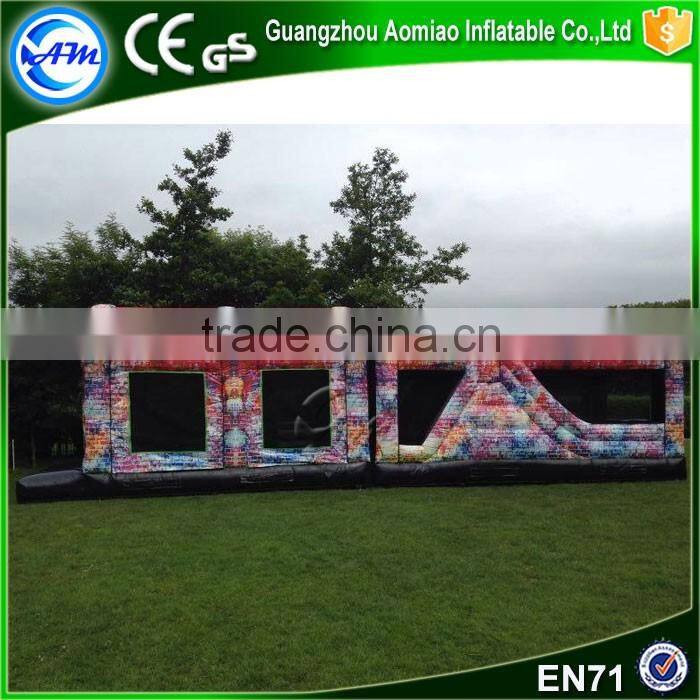 Cheap outdoor obstacle course equipment inflatable obstacle course