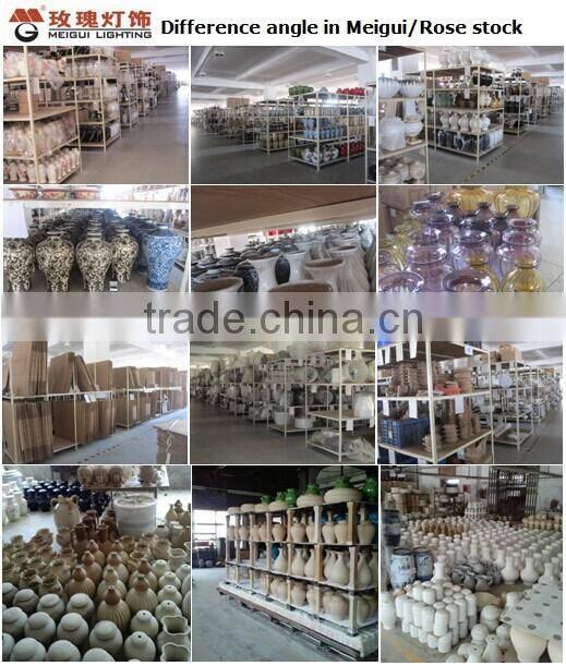 bedside lamps in ceramic and polyresin base