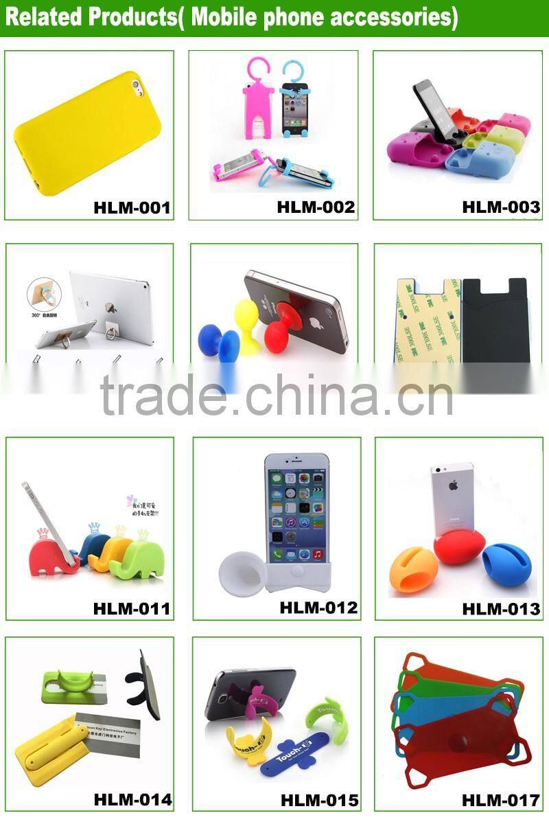 2016 new design OEM silicone cartoon mobile phone holder