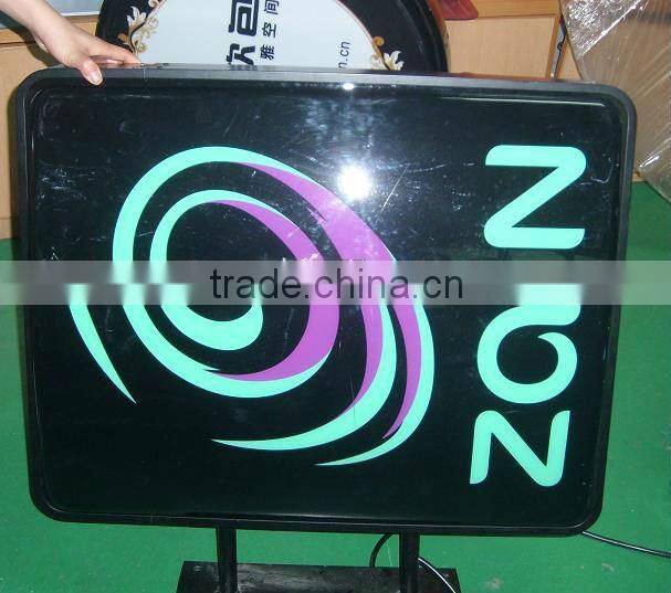 Vacuum thermoforming acrylic taxi top advertising display