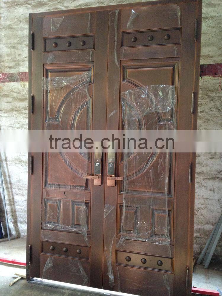 Luxury main door entrance gate COPPER DOOR brass door, extra security & stylish pattern