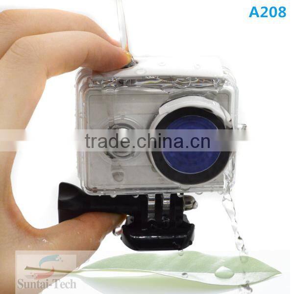 For xiaomi yi waterproof housing xiaomi yi camera case accessories A208