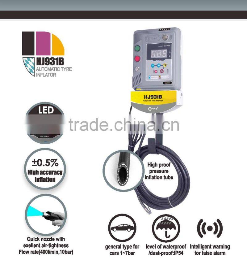 HPMM HJ931B Full Automatic Car Tire Air Inflator LED Display Wall Mounted with CE