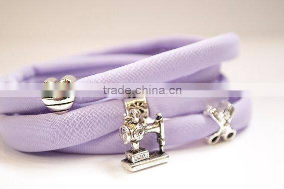 Mixed colored fancy crocheting yarn jersey t shirt yarn for craft design