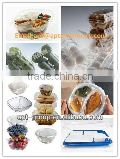 Automatic Clamshells Packages Thermoforming Machine With Forming-Vent Hole Punching-Cutting-Stacking unit