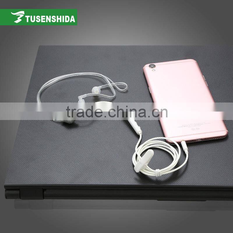 Cheap Acoustic Clear Earphone 3.5mm Air Tube Earpiece for Smartphone/cell phone