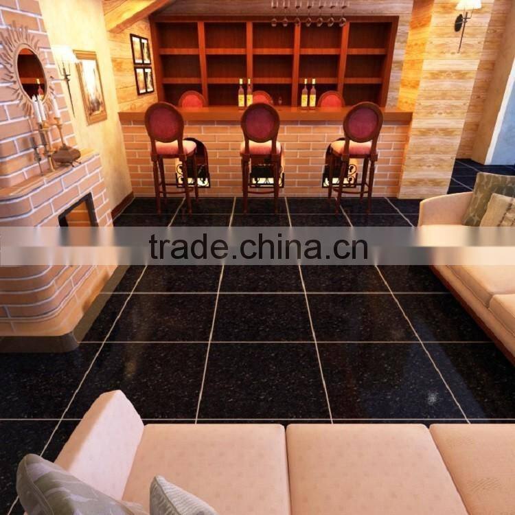 Black crystal double loading grade AAA polished porcelain tiles 60x60