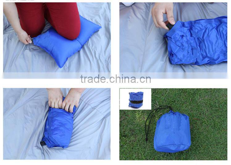 outdoor travel self inflatable camping pillow
