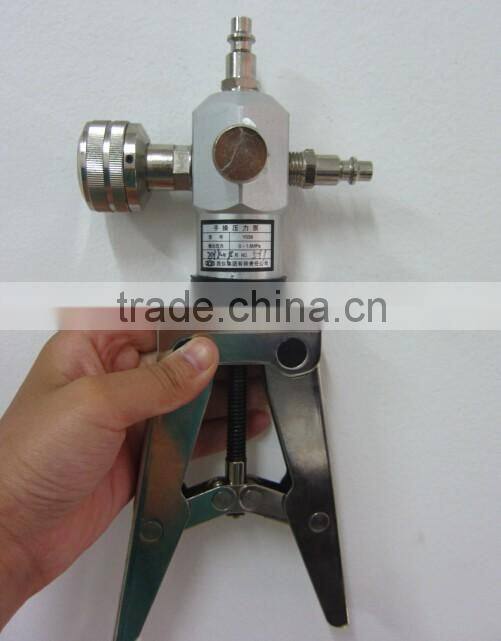 Pneumatic hand pressure calibrator