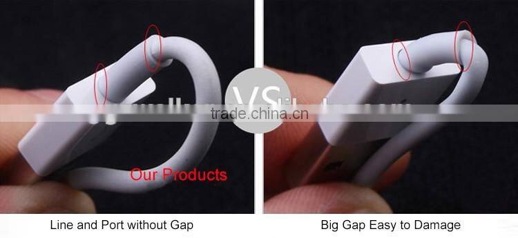 High quality 8pin USB cable types support latest ios9 data sync and charger cable for iphone 6