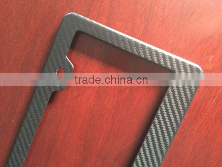 Free shipping! Top quality 100% full carbon fiber license frame , modern carbon fiber license plate frame
