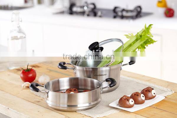 Romantic steamer pots with bakelite handle