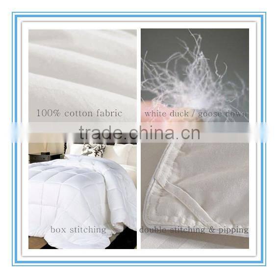 Soft and comfortable hotel for star luxury goose down quilt