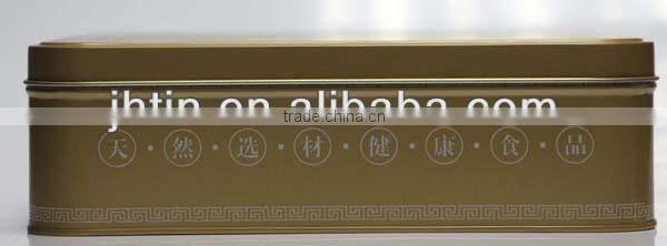 Square tinplate moon cake box made in China