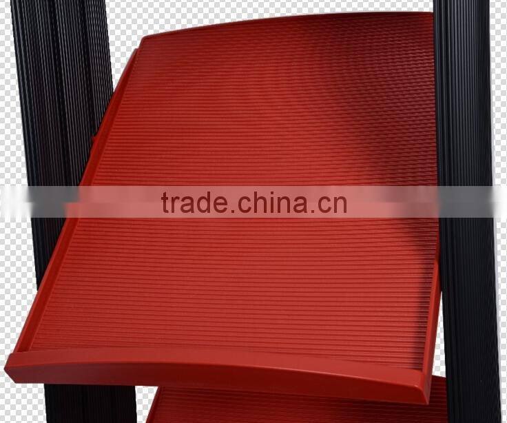 2015 colorful plastic magazine shelf