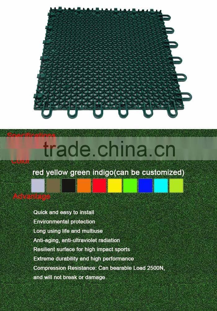 2016 new design outdoor basketball court rubber floor tile