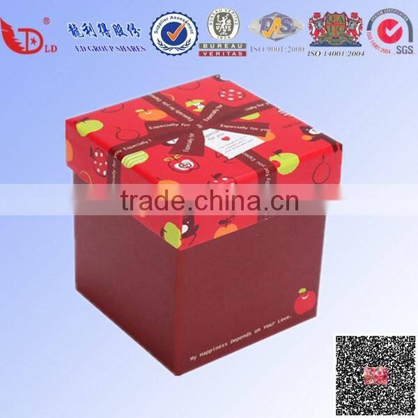 2015 High Quality White Cardboard Custom Paper Gift Box