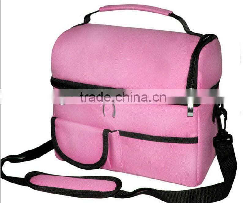 Manufacture 600D nylon oxford picnic cooler bags tapes and printing by customization