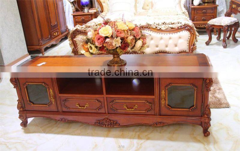 Modern tv cabinet wood tv stand tv cabinet design in living room