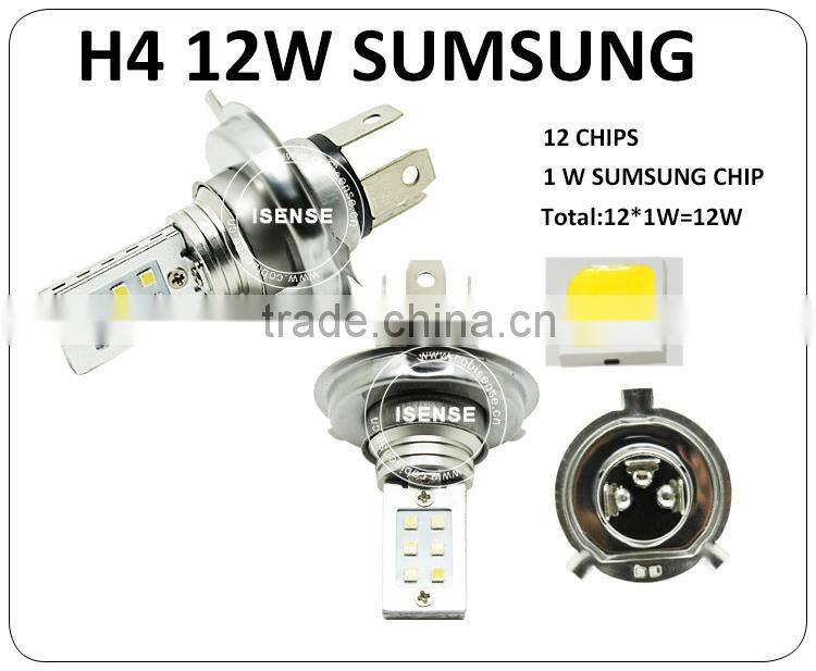 car parts factory China wholesale car led lighting 12w 24v 12v sum-sung chip fog light h4 led led h4 headlights