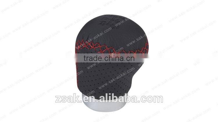 Universal gear manual carbon fiber shift knob leather shifter