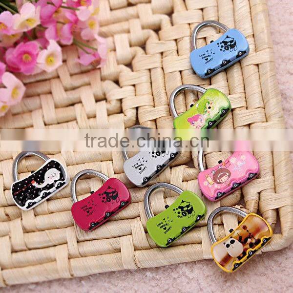 High quality fashion mini security combination lock suitcase bag combination lock
