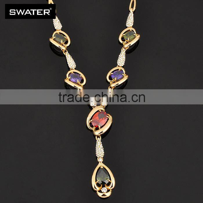 Accessories For Women 2016 Colorful Long Chain Jewelry Set Bridal Jewelry Sets