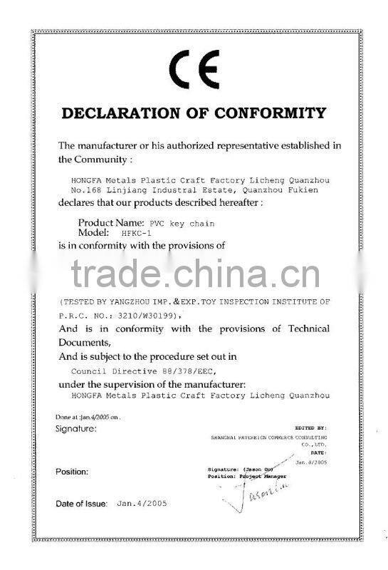 Promotion gifts 3d Soft PVC Keychain Chrismas Keyring