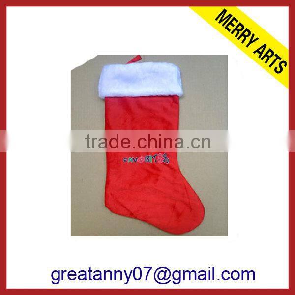 Wholesale best price christmas decorations stocking high quality wholesale