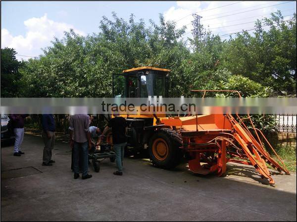 Manual operating sugarcane mini harvester 1 row sugarcane harvesting machine for big field