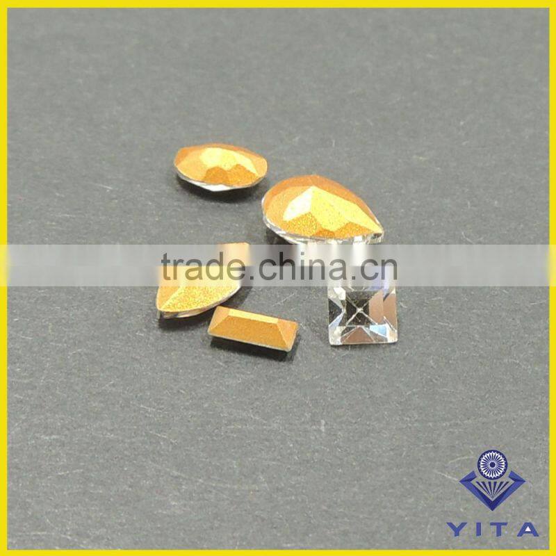 Fashion China factory AAA quality rectangla, square drop, oval ,horse eye shape point back crystal fancy rhine stone for dress