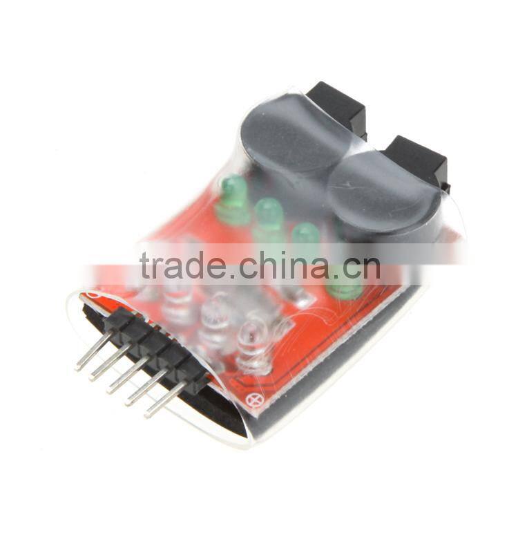 Dual Speaker Low Voltage Alarm Buzzer BB annunciator with LED 2S-4S for RC Model Lipo battery