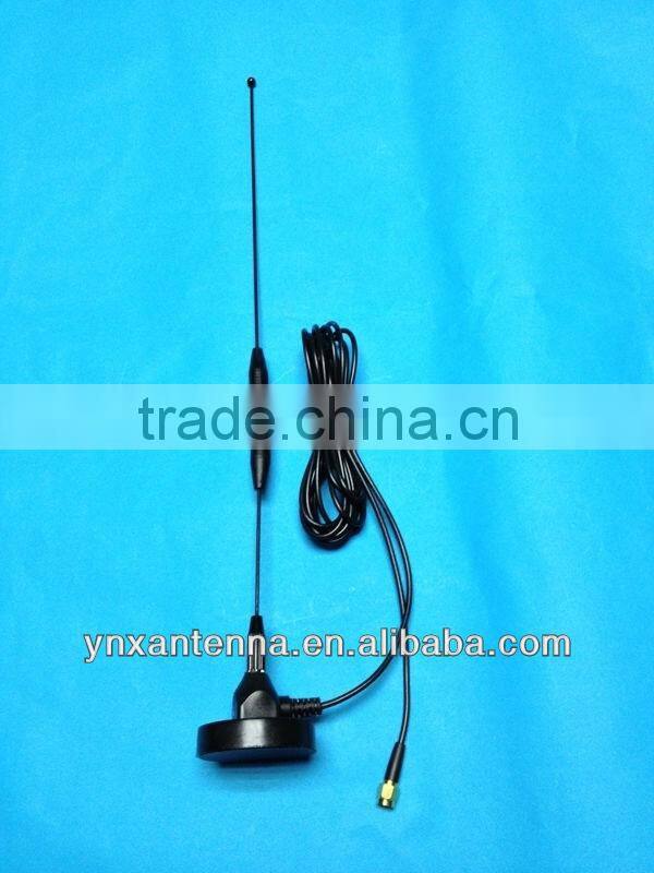Factory sale magnetic gsm 3g antenna wifi 9DB indoor 3g antenna crc9/TS9/N male/FME RG174 3M cable