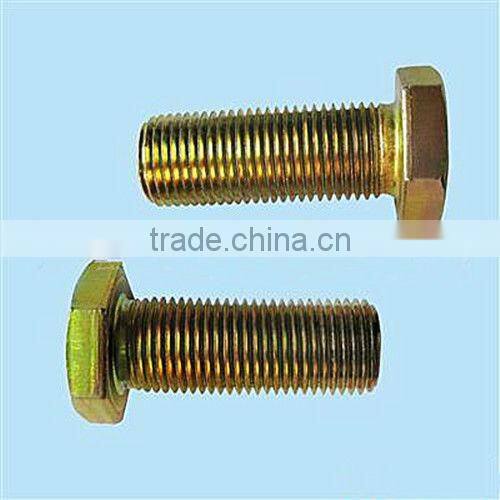 Yellow Zinc Plated Hex bolt