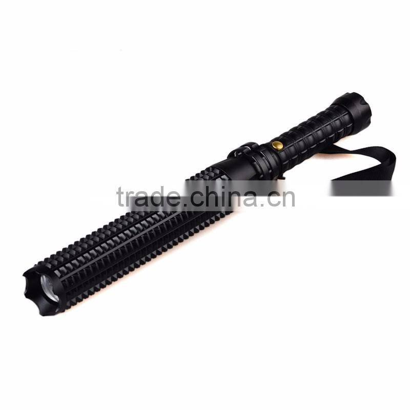 Telescopic Bat T6 LED Zoom Tactical Security Rechargeable Police Torch