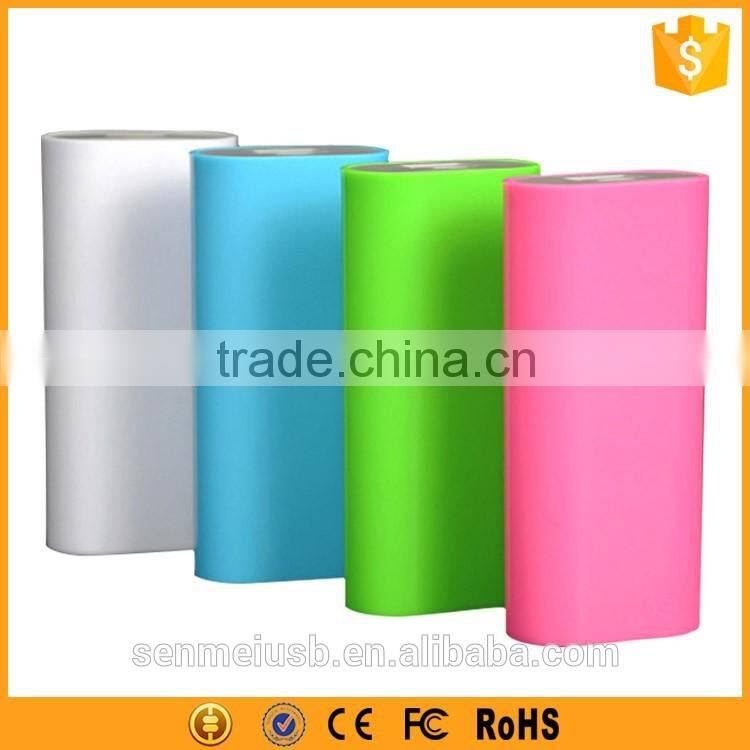 Colorful sweet candy 4000mah power bank with light weight