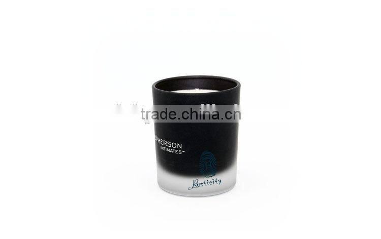 Made in China home decoration scented candles in frosted glass jar