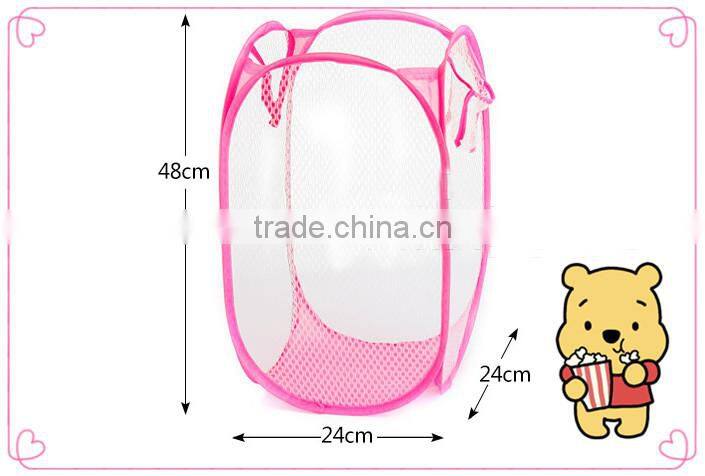 YIWU RODA Polyester mesh optional multicolor optional folding laundry basket