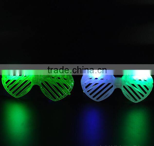 Plastic Flashing Light Up LED Glasses for girls