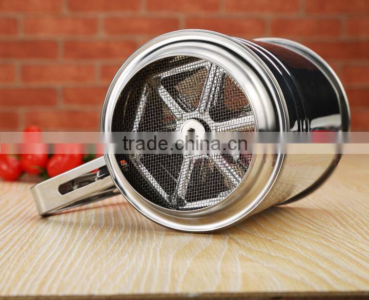 Factory supply baking tools stainless steel kitchen flour sifter 3 cup