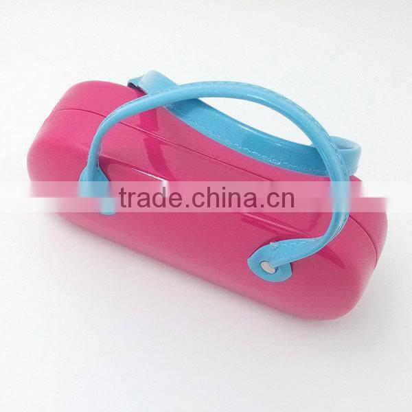 Cute kids eyeglasses case glasses case with handle