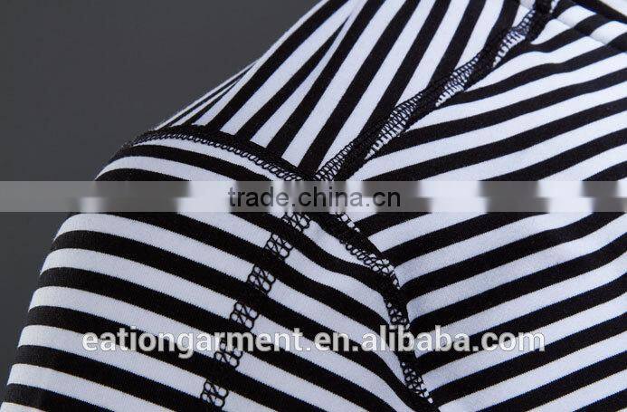 running wear custom tshirt stripe t-shirts OEM service t shirt musculation
