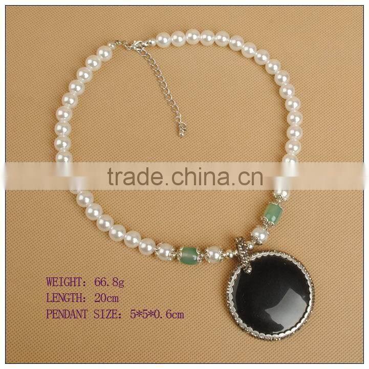 Chunky cluster pearl necklace,bead chain necklaces designs